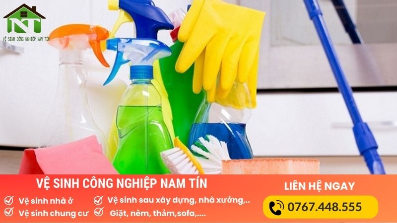 Hóa chất & dụng cụ dịch vụ dọn nhà đón Tết